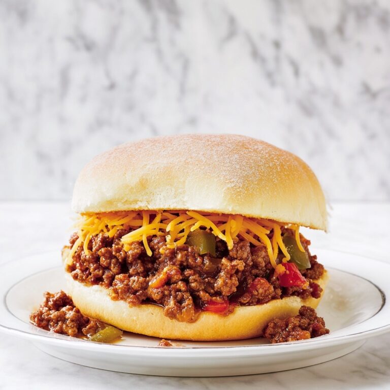 Sloppy Joe with Chili Sauce and Cheddar Recipe