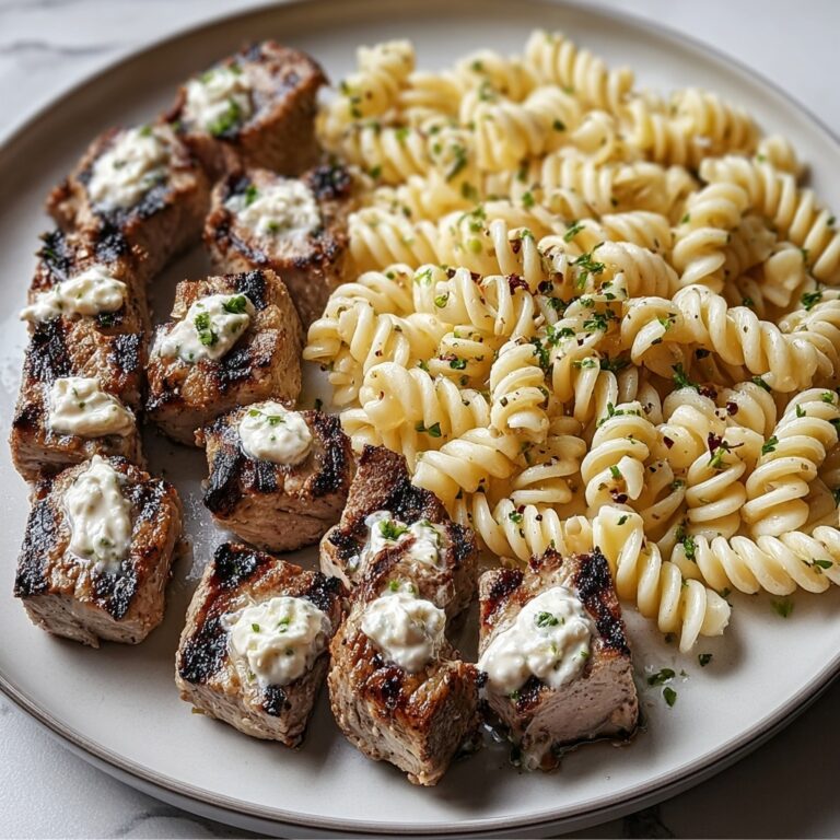 Garlic Butter Steak Bites & Cheesy Alfredo Twists! Recipe