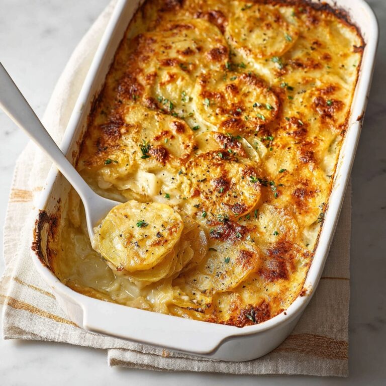 Creamy Garlic Thyme Scalloped Potatoes Recipe
