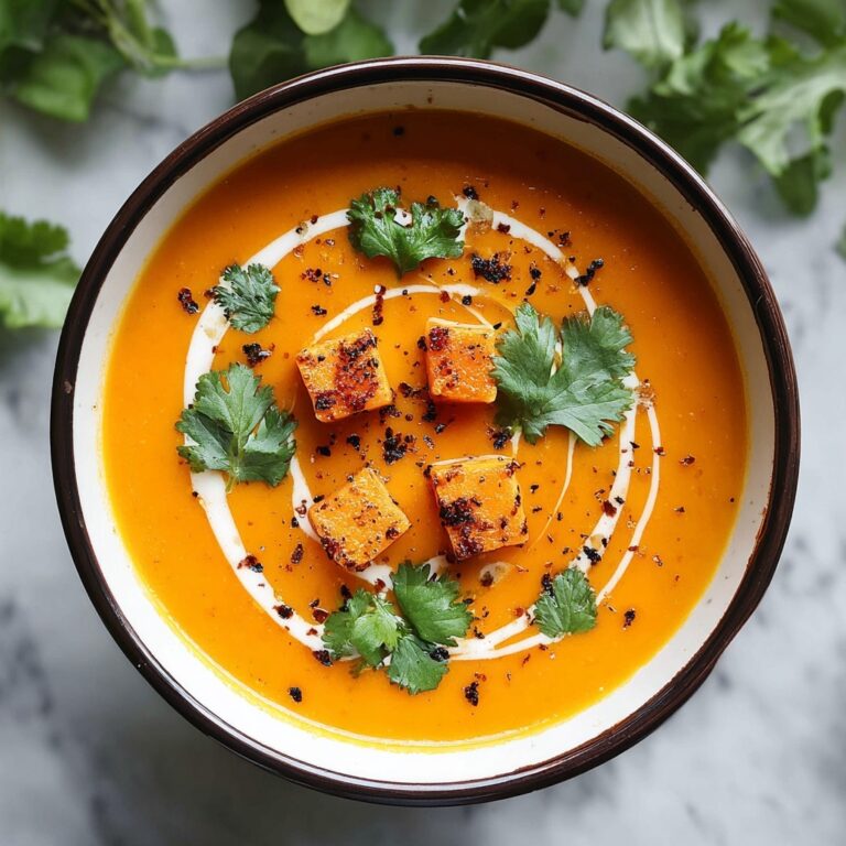 Spiced Butternut Squash and Sweet Potato Soup Recipe