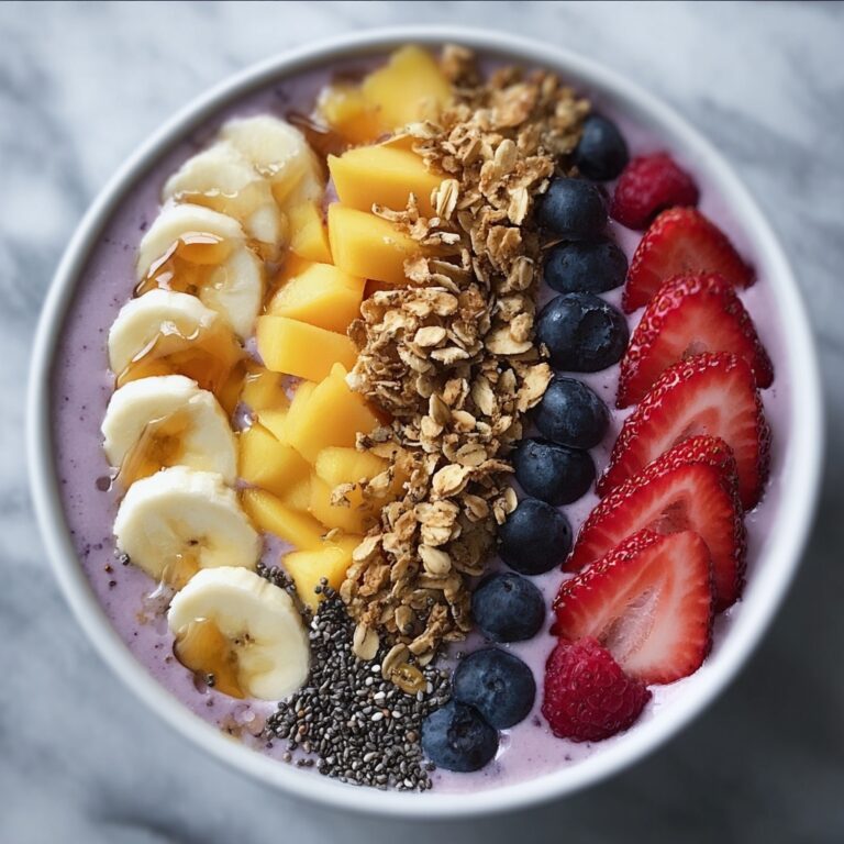 Berry Banana Smoothie Bowl with Granola Recipe