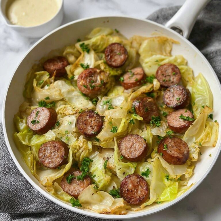Kielbasa and Cabbage Skillet with Mustard Vinaigrette Recipe