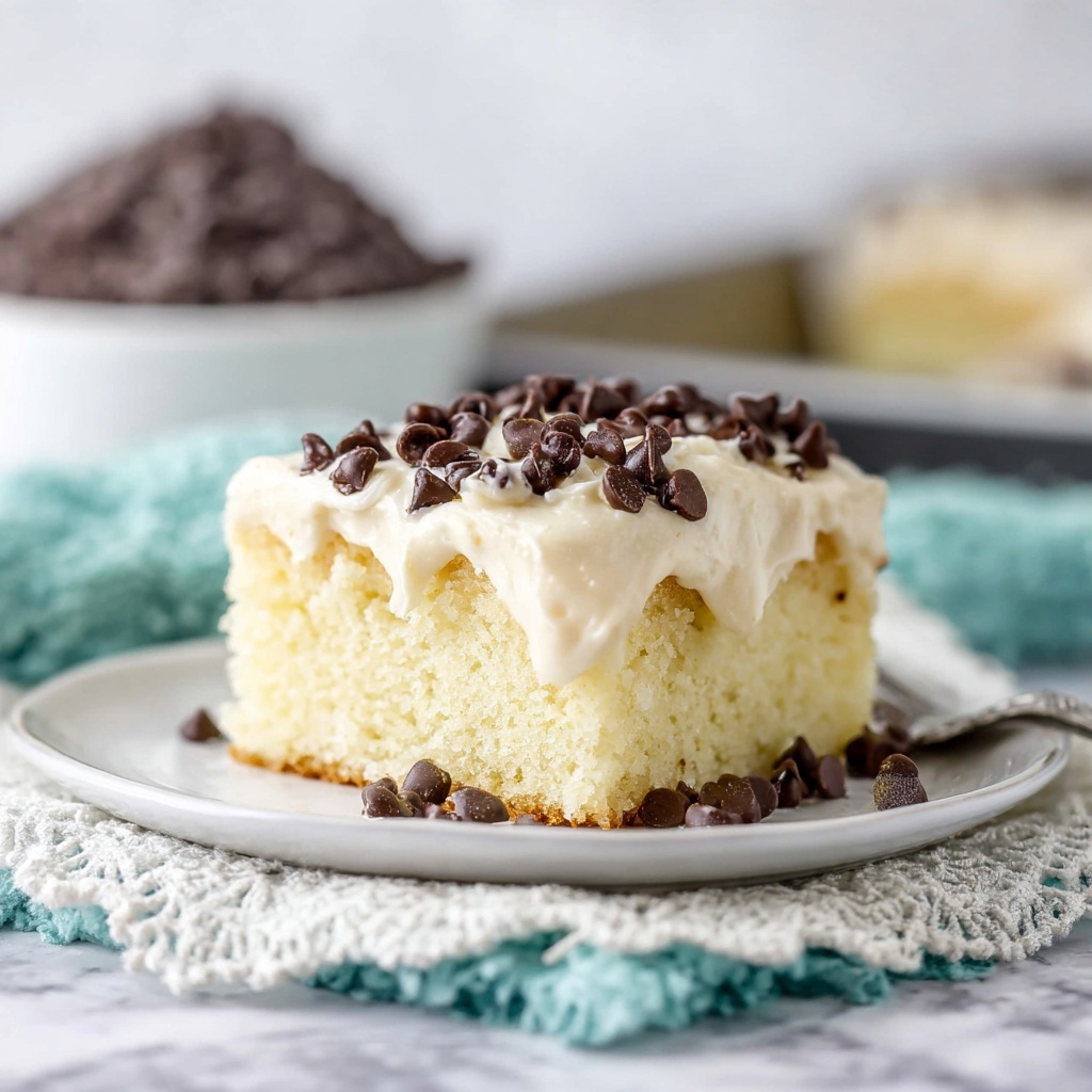 Cannoli Poke Cake Recipe - Recipe Image
