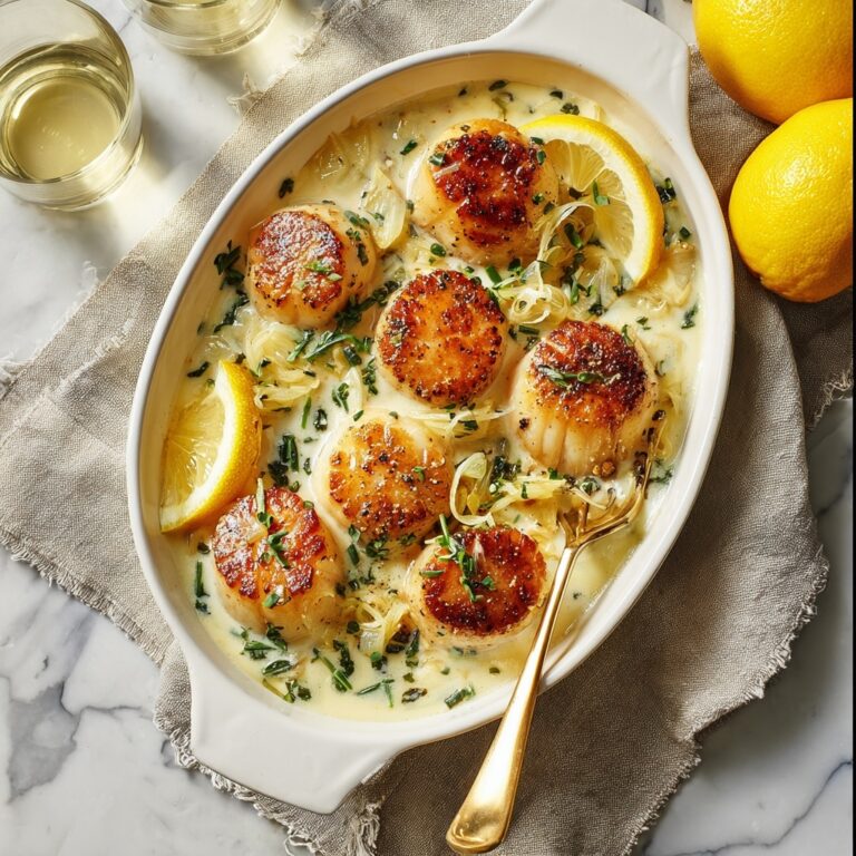 Lemon Butter Scallops Recipe