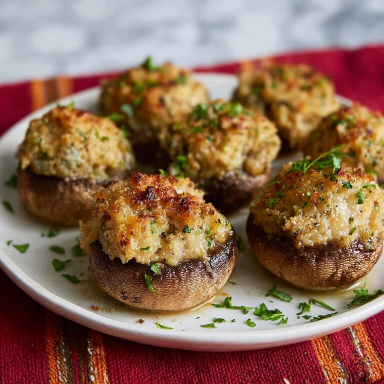 Air Fryer Stuffed Mushrooms Recipe