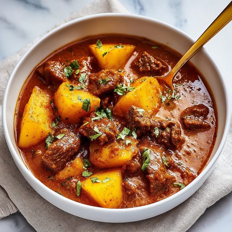 Carne con Papas: Mexican Beef Stew with Potatoes and Tomato Sauce Recipe