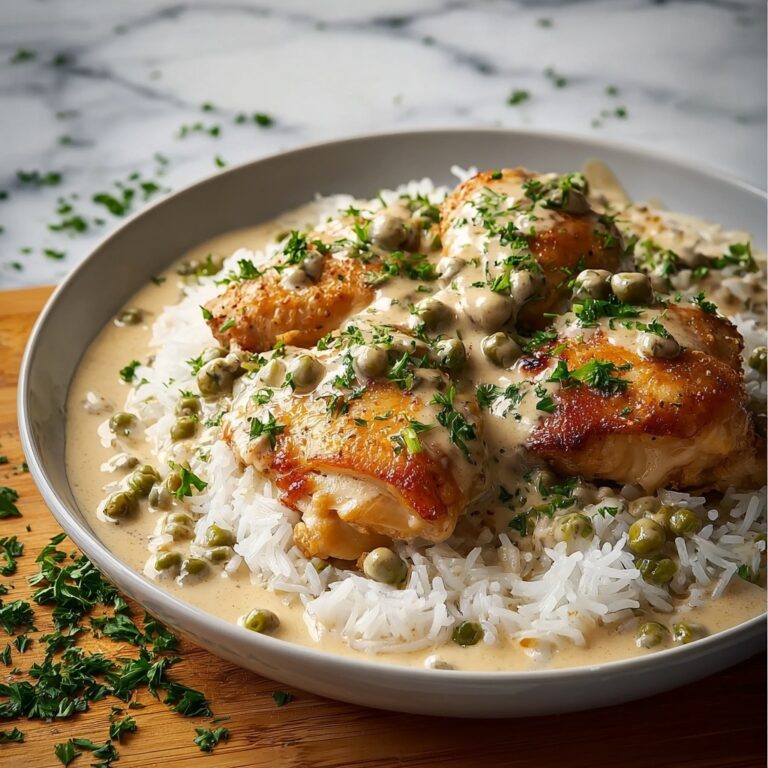 Quick & Easy Creamy Smothered Chicken & Rice Dinner Recipe