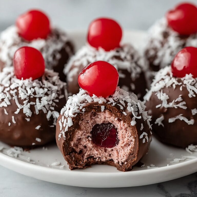 Chocolate Maraschino Cherry Coconut Truffles Recipe