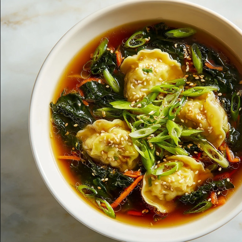 Comforting Beef Potsticker Soup: Delicious Bowl of Warmth Recipe - Recipe Image