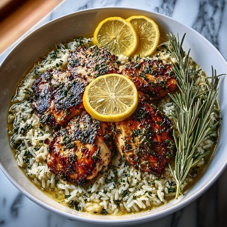 Lemon Herb Chicken and Rice Recipe