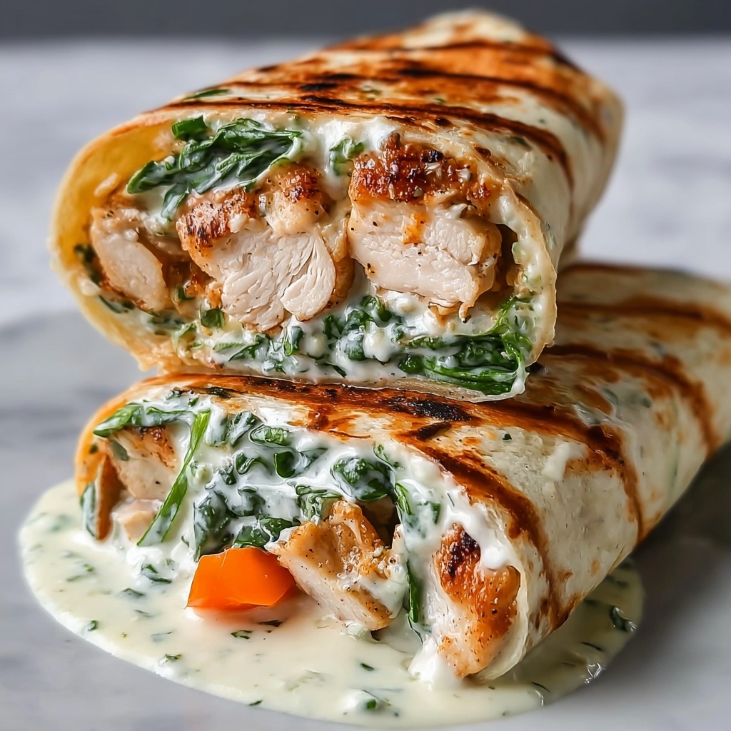 Low Carb Cheesy Garlic Chicken Wraps in 20 Minutes Flat Recipe - Recipe Image