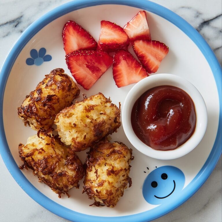 8 Minute Airfryer Cauliflower and Cheese Tots for Baby Led Weaning Recipe