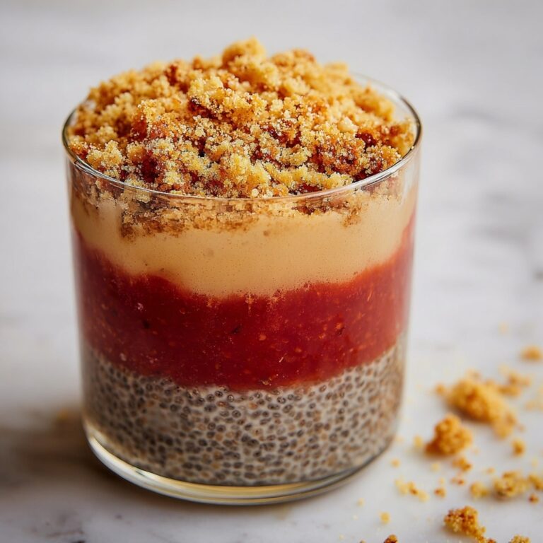Peach Cobbler Chia Pudding Recipe