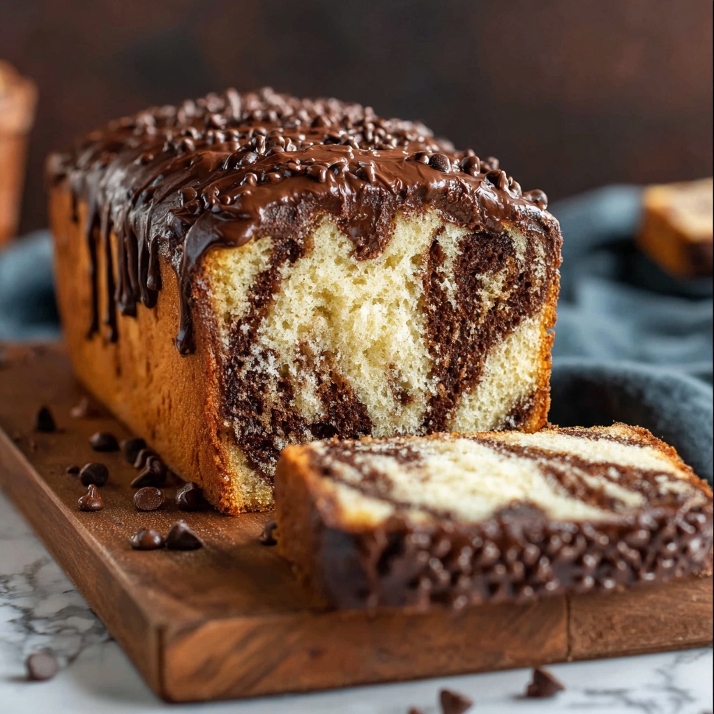 Double Chocolate Ricotta Marble Cake Recipe - Recipe Image