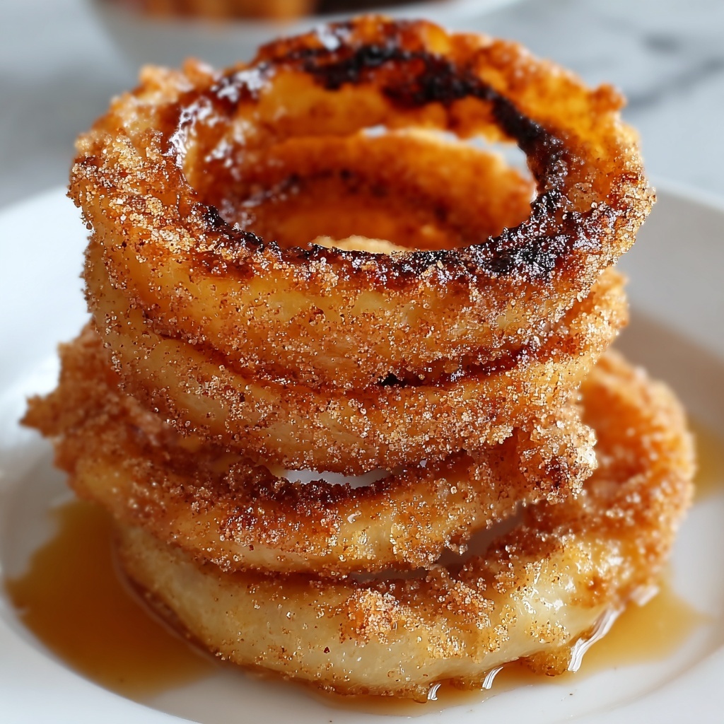 Fried Cinnamon Apple Rings Recipe - Recipe Image