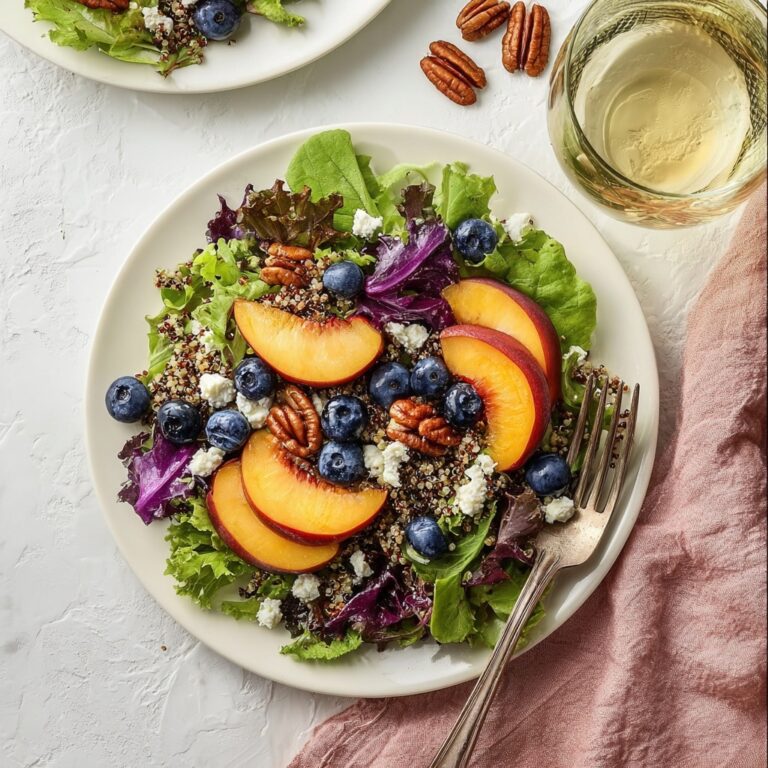 Peach and Blueberry Summer Salad Recipe