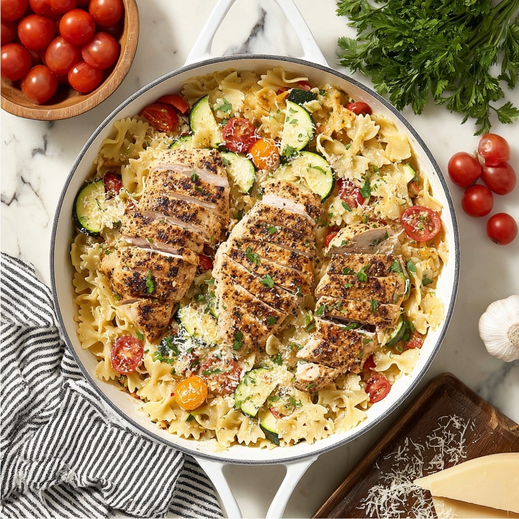 Chicken Pasta Primavera Recipe - Recipe Image