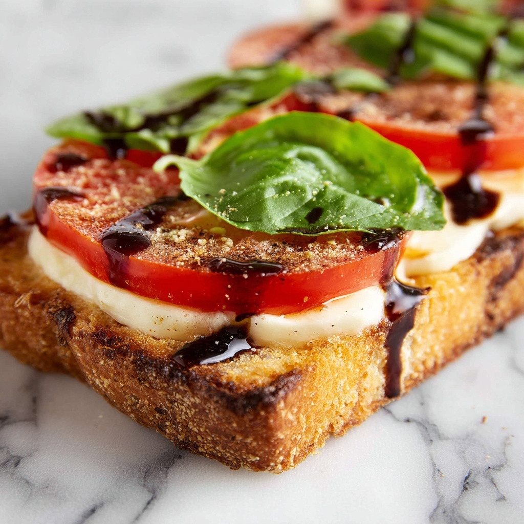 Caprese Toast Recipe - Recipe Image
