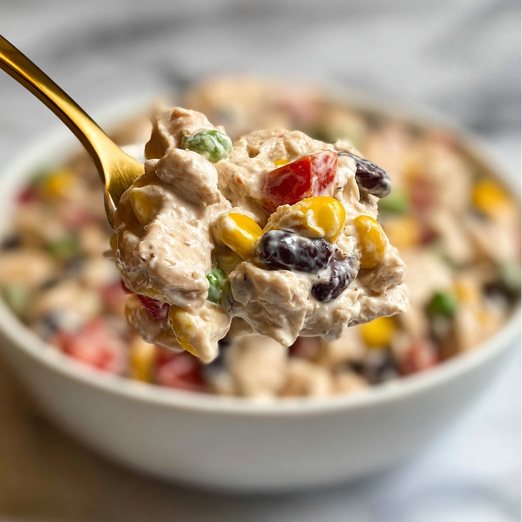 Creamy Southwest Chicken Salad Recipe - Recipe Image