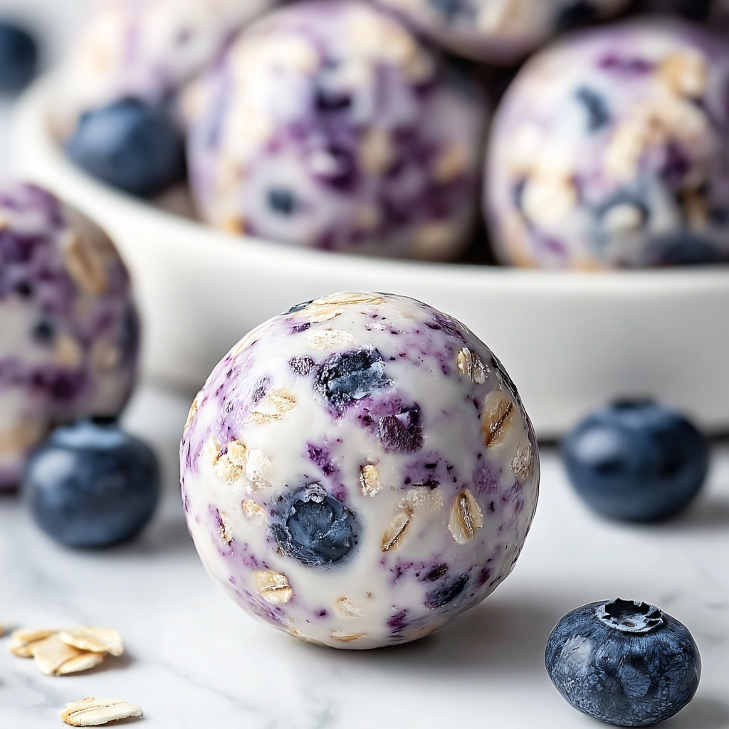 Blueberry Cheesecake Protein Bites Recipe - Recipe Image
