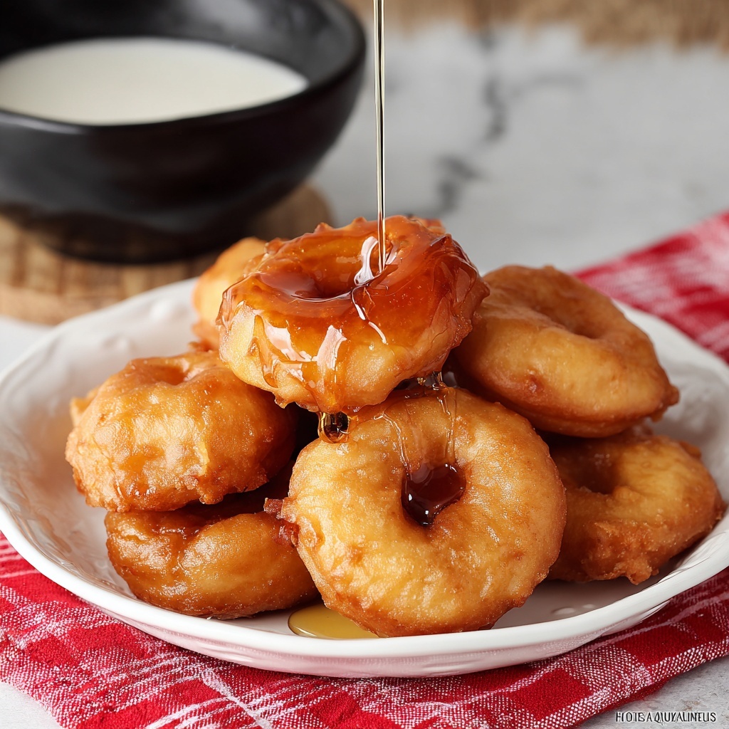 Canned Biscuit Glazed Doughnuts Recipe - Recipe Image