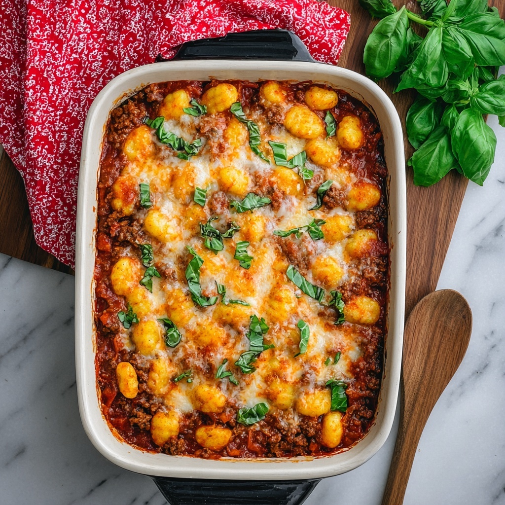 Cheesy Bolognese Gnocchi Bake Recipe - Recipe Image