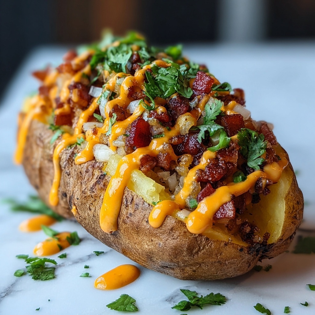 Loaded Baked Potato with Steak Bites Recipe - Recipe Image