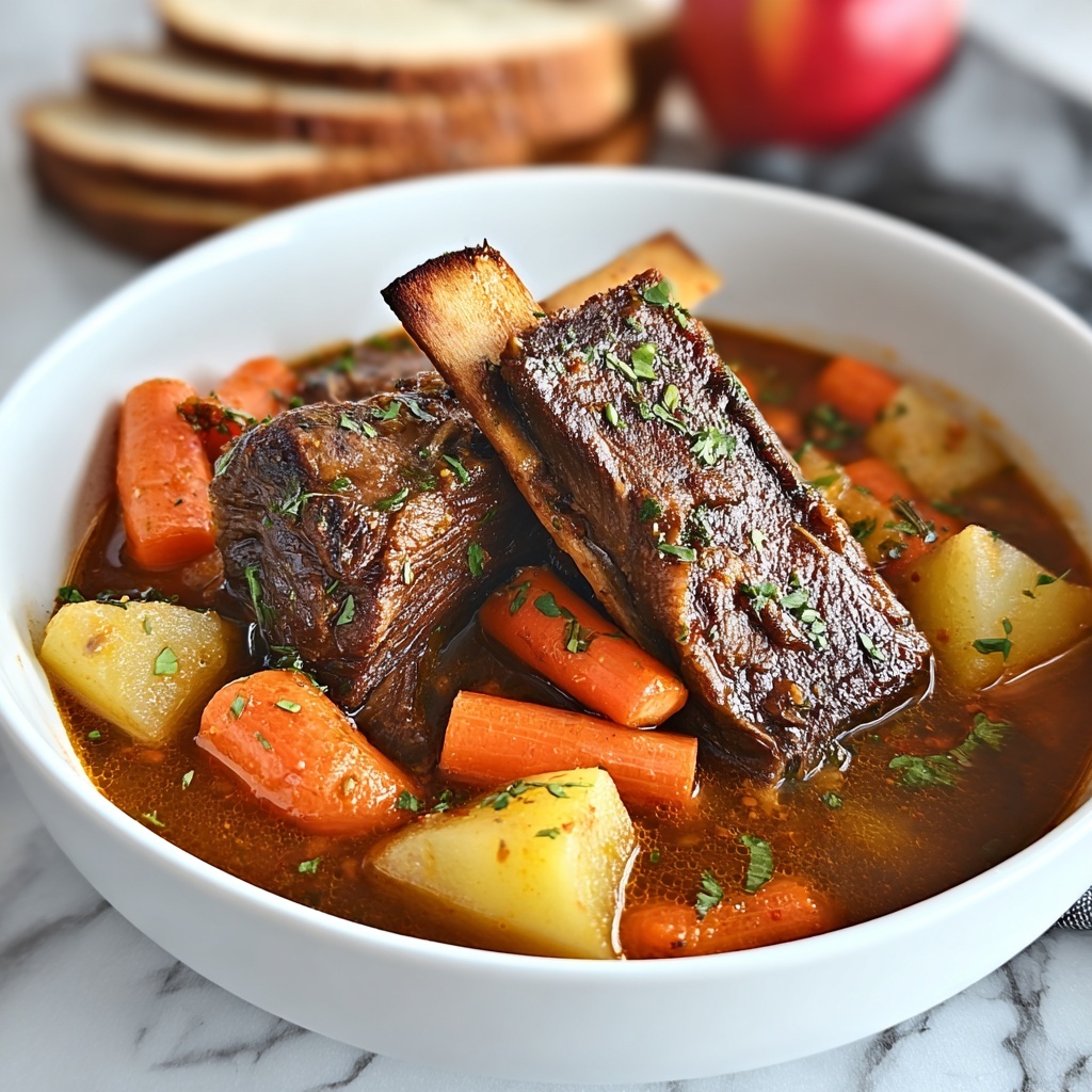 Apple Carrot Beef Rib Soup Recipe - Recipe Image