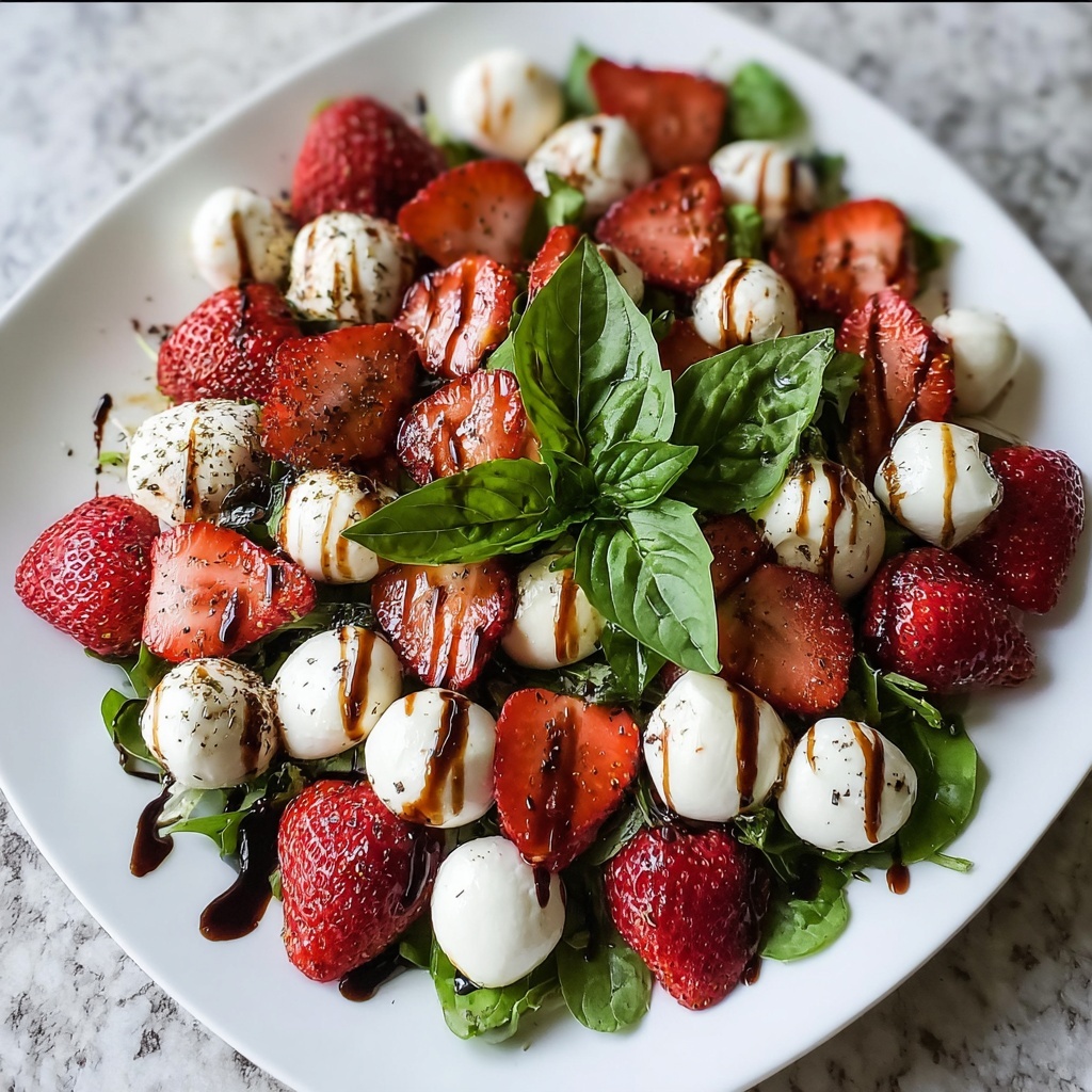 Balsamic Strawberry Caprese Recipe - Recipe Image