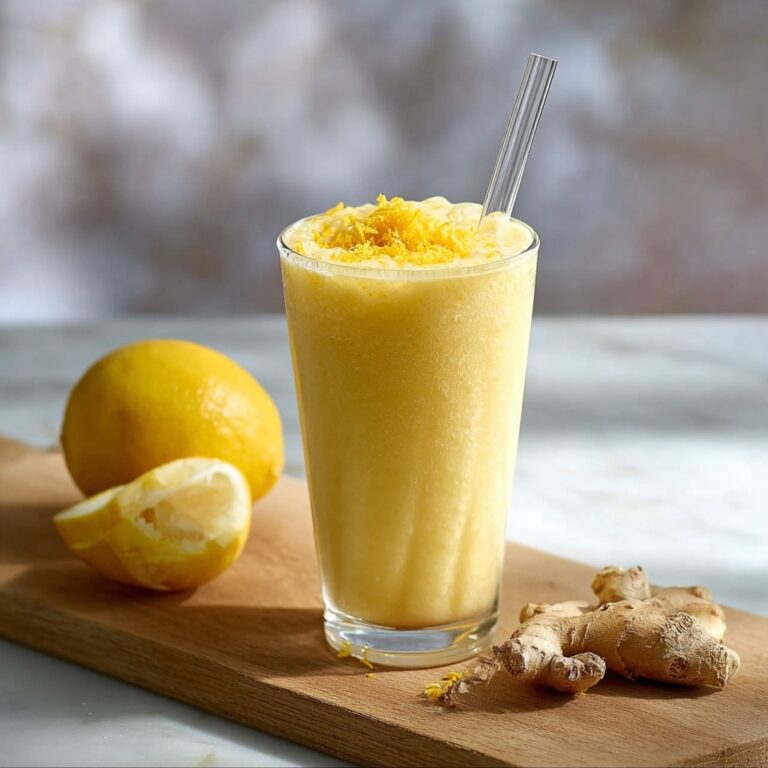 Fresh Lemon Ginger Detoxifying Smoothie Recipe