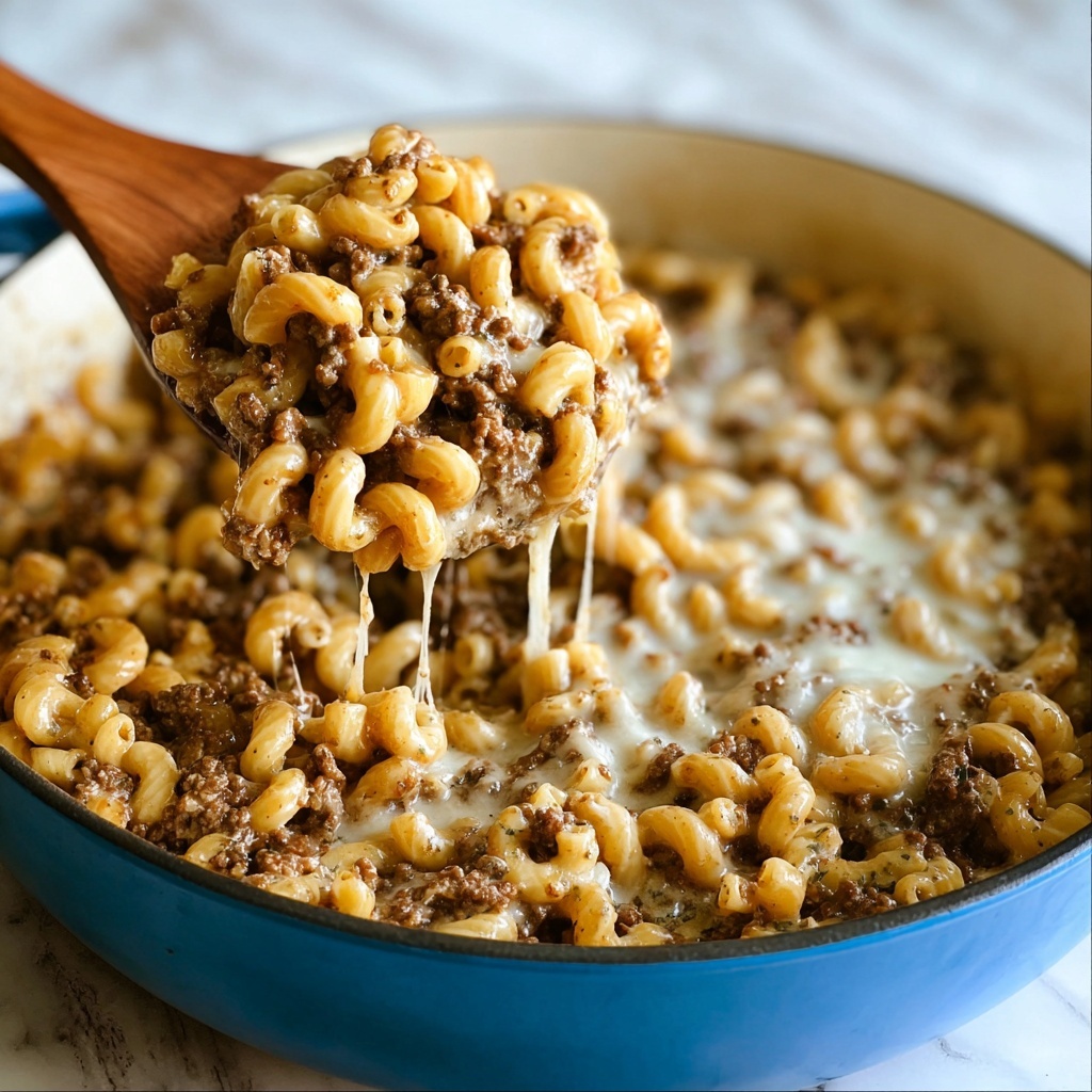 Cheesy Hamburger Skillet (Homemade Hamburger Helper) Recipe - Recipe Image