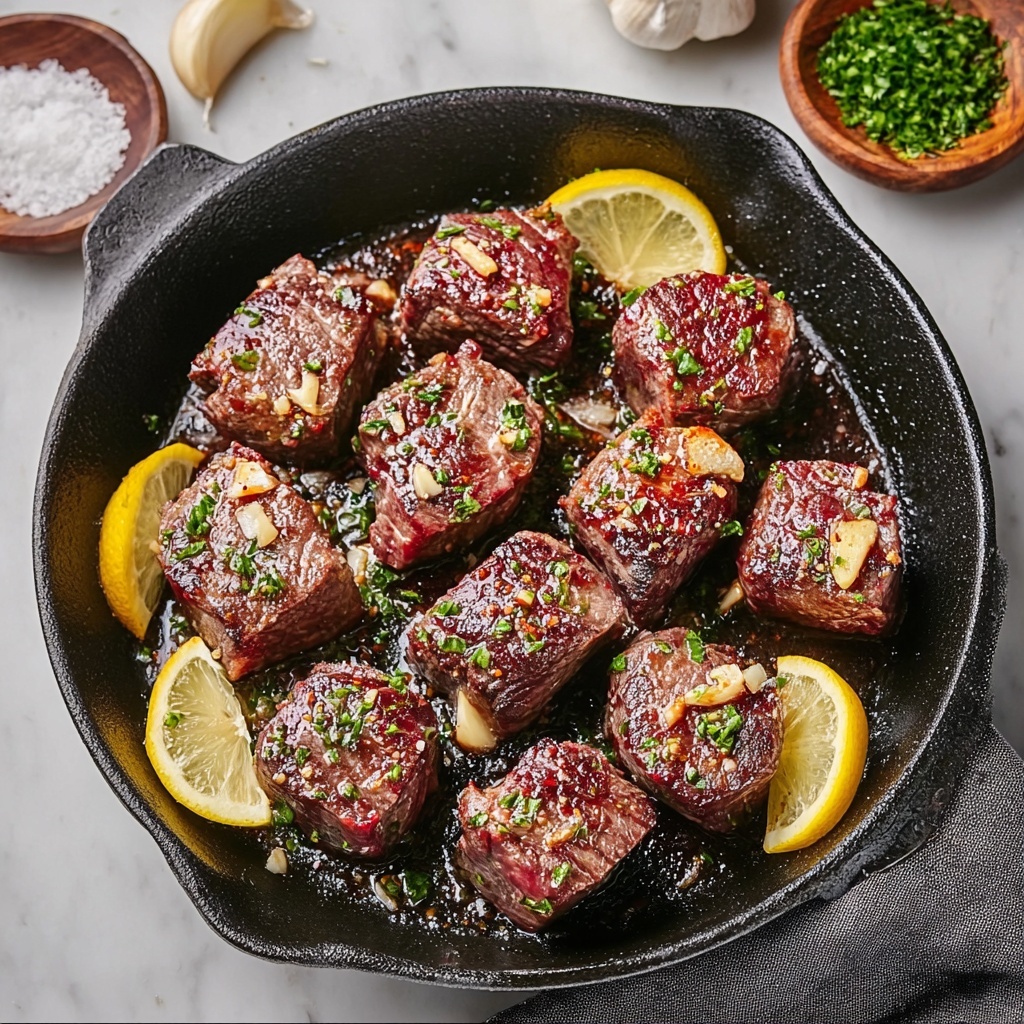 Garlic Butter Steak Bites in 15 Minutes for Dinner Bliss Recipe - Recipe Image