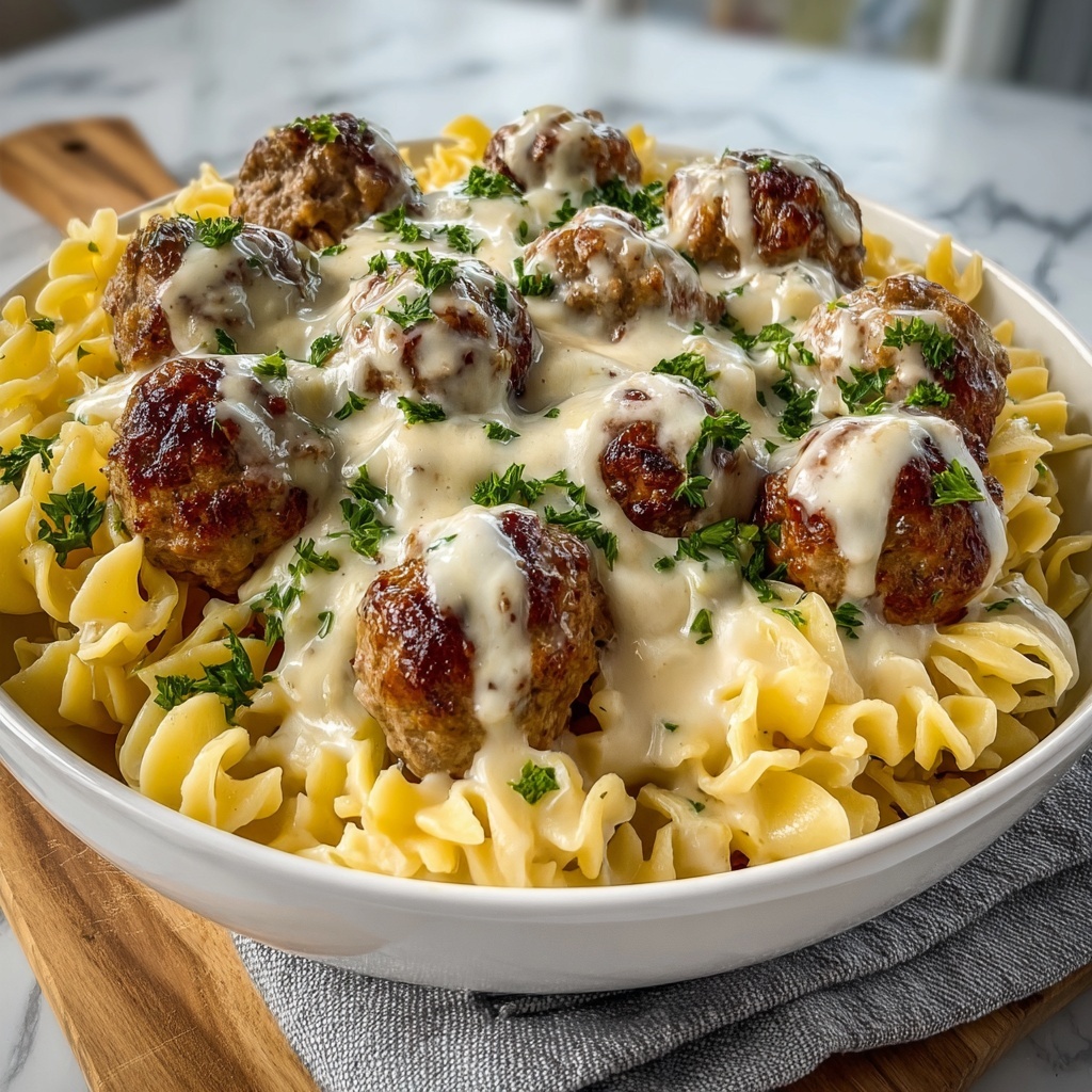 Swedish Meatball Pasta Bake Recipe - Recipe Image