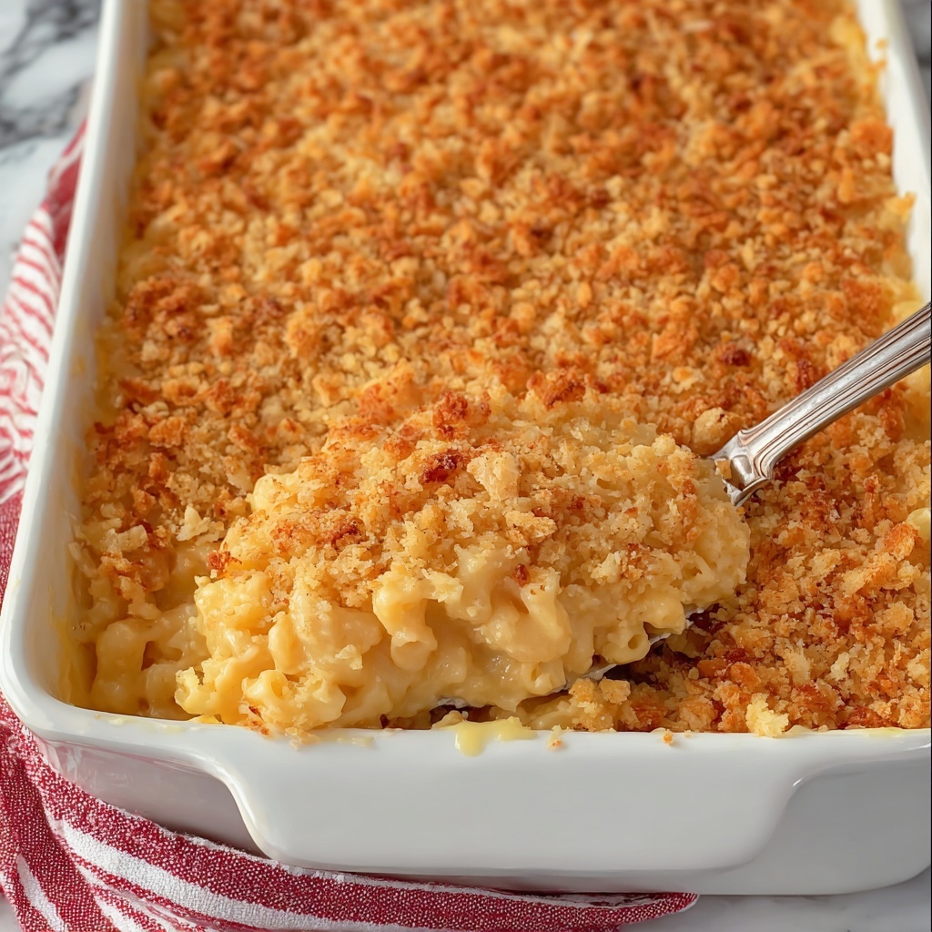 Baked Mac and Cheese with Cheez-It Crust Recipe - Recipe Image
