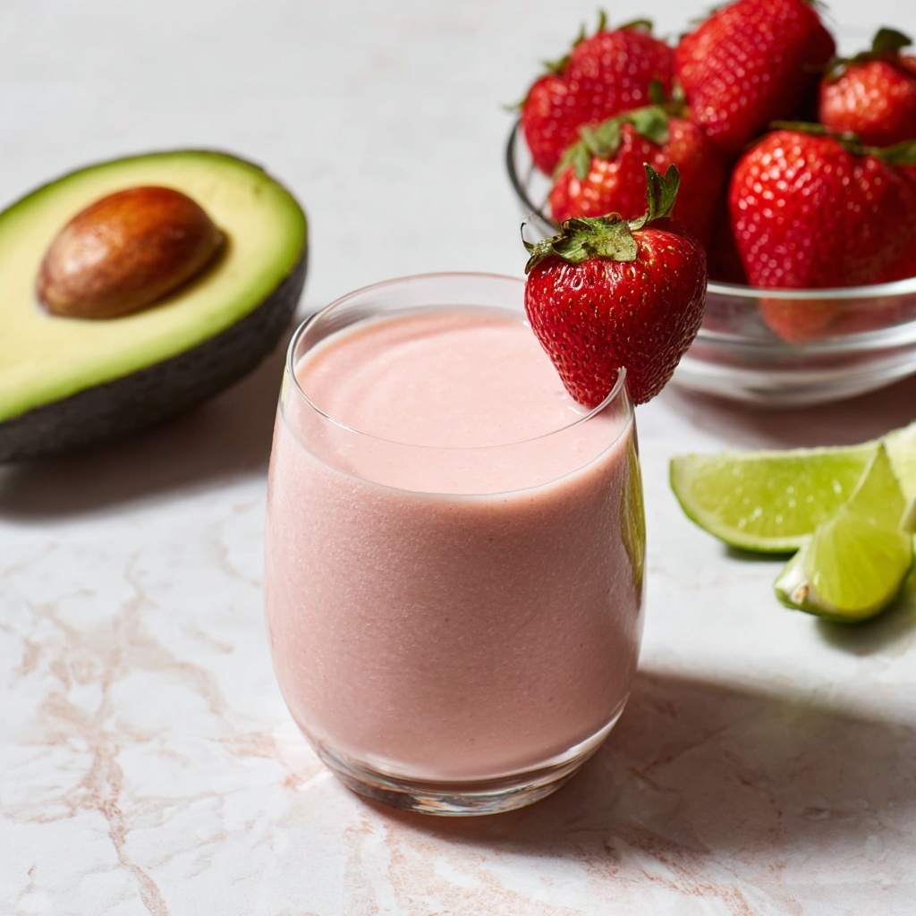 Strawberry Avocado Smoothie Recipe - Recipe Image