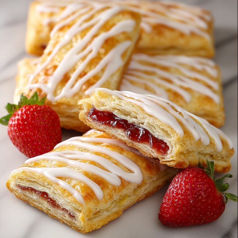Easy Strawberry Toaster Strudels with Icing Recipe
