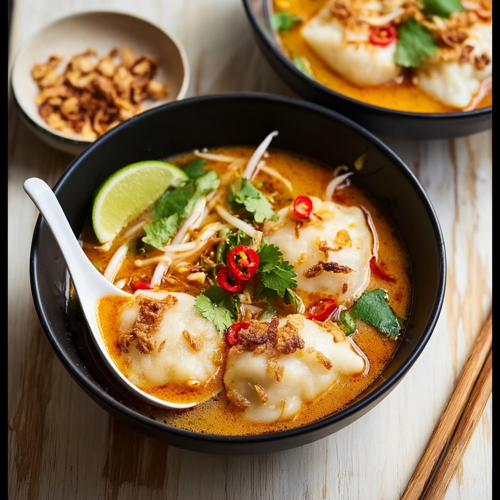 Quick Dumpling Laksa Recipe - Recipe Image