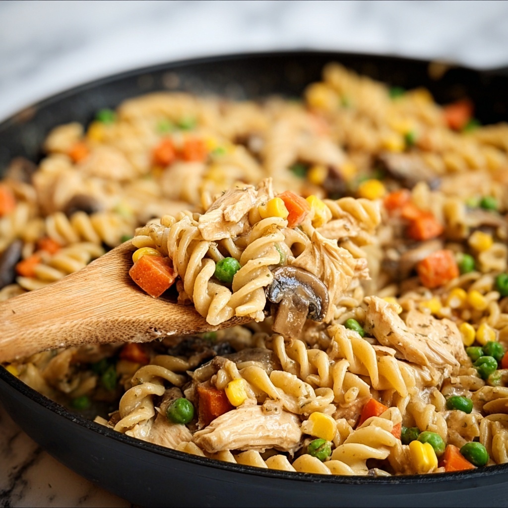 One-Pot Chicken Pot Pie Noodles Recipe - Recipe Image