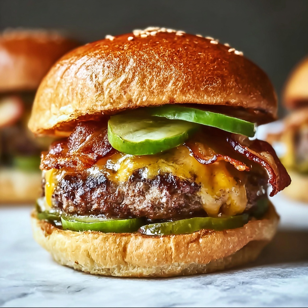 Bacon Hatch Chile Burgers with Smoky Flavor That Wow! Recipe - Recipe Image
