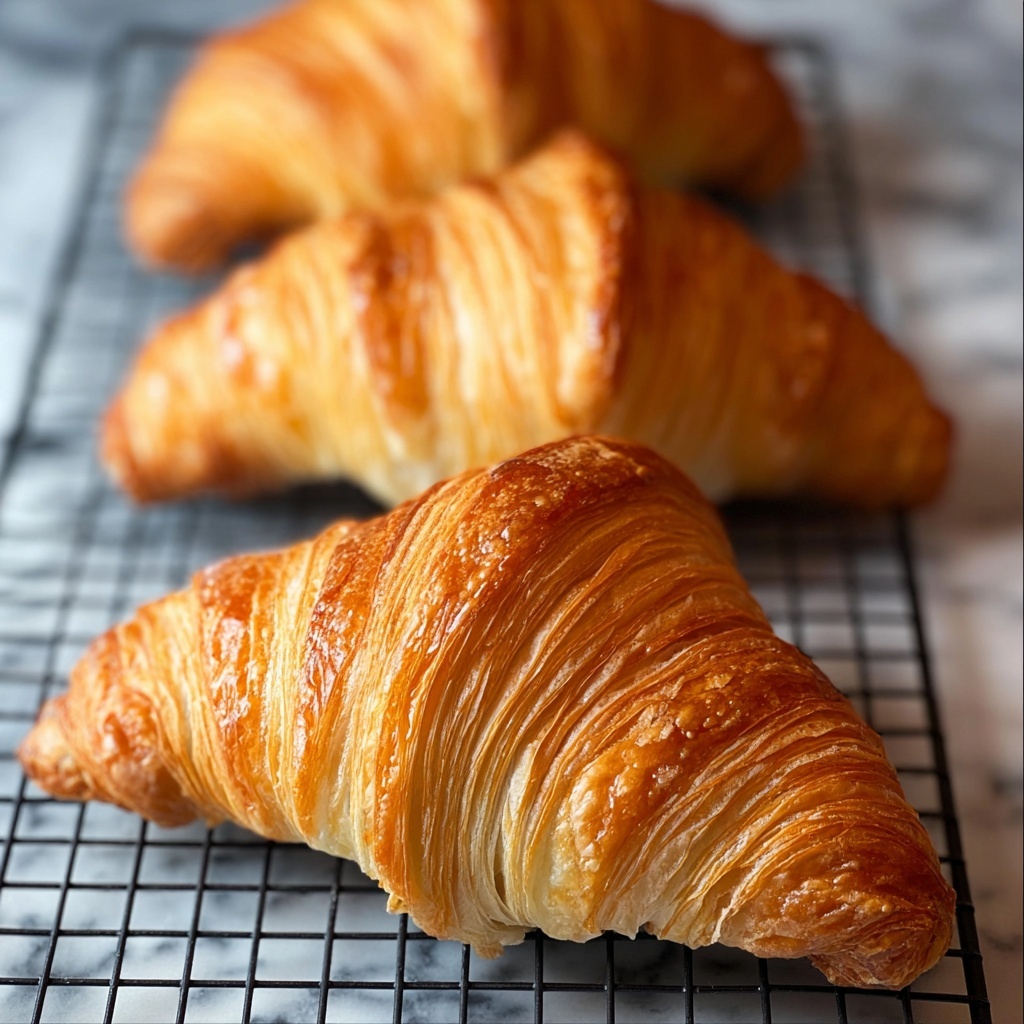 Crusty Flaky Croissants: Step-by-Step Recipe - Recipe Image