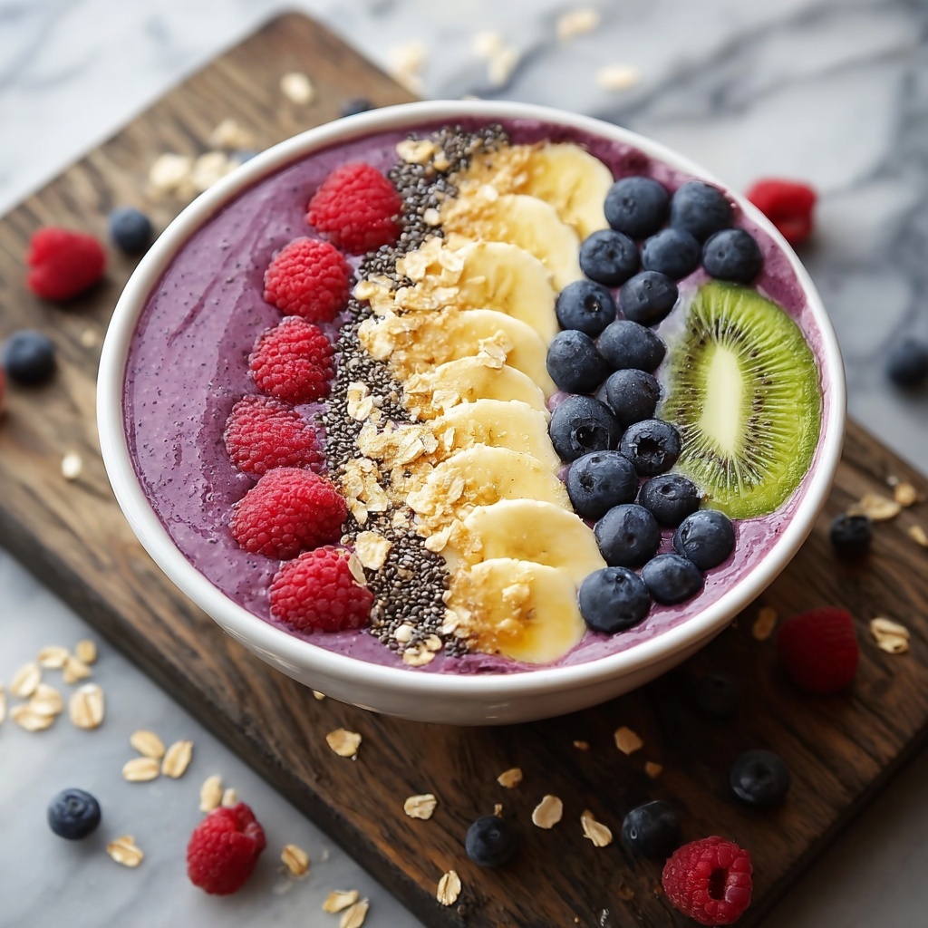 Energizing Breakfast Smoothie Bowl for a Vibrant Morning Boost Recipe - Recipe Image
