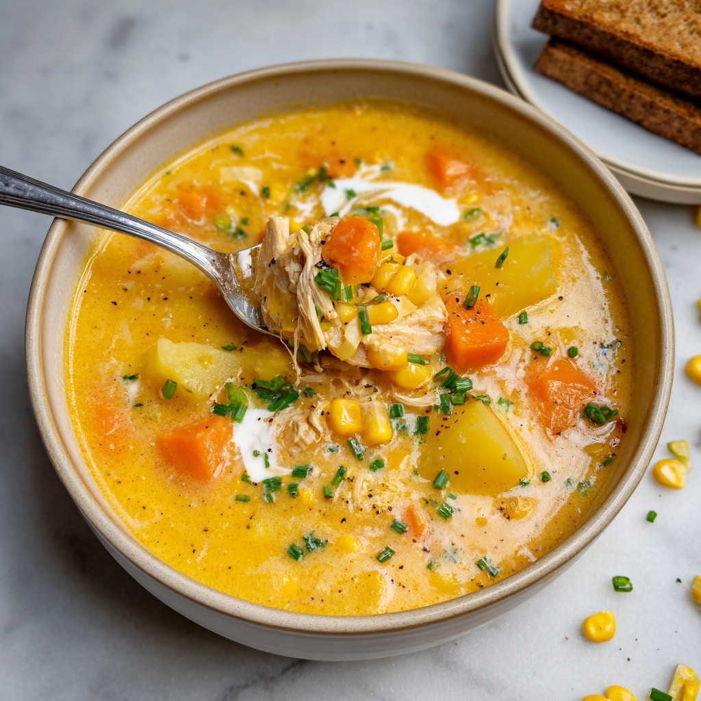 Creamy Chicken Corn Chowder Recipe - Recipe Image