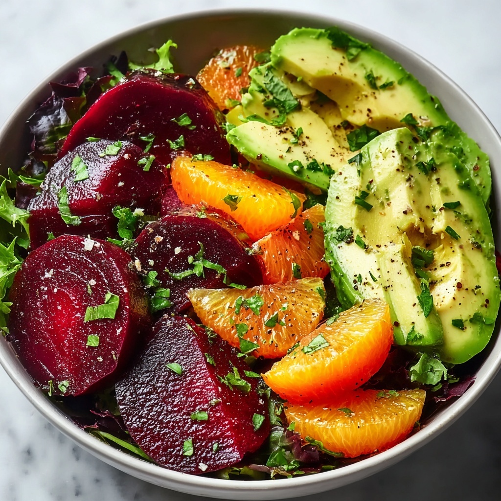 Roasted Beet Orange Avocado Salad: Your Vibrant Healthy Gem Recipe - Recipe Image