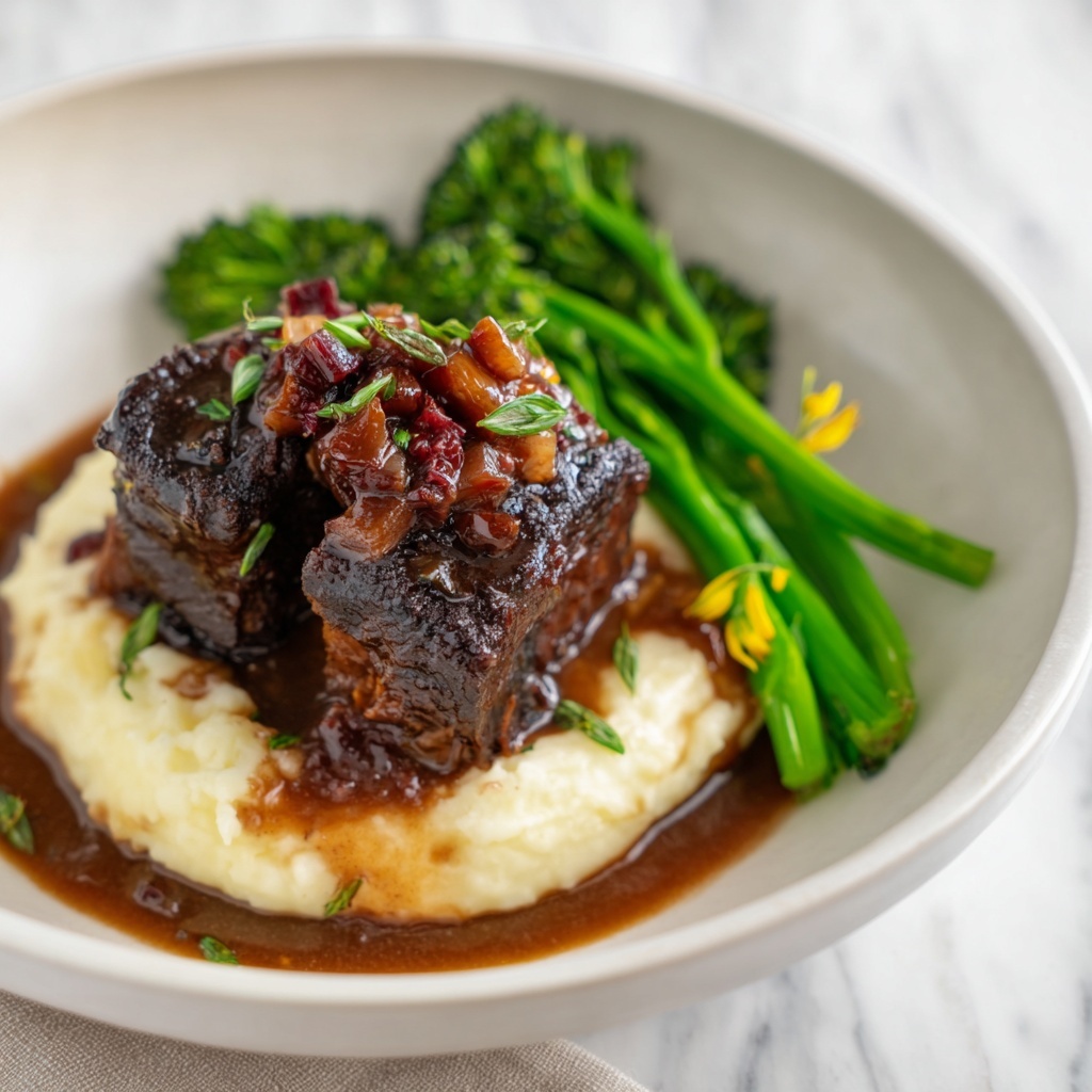 Red Wine Braised Short Ribs Recipe - Recipe Image