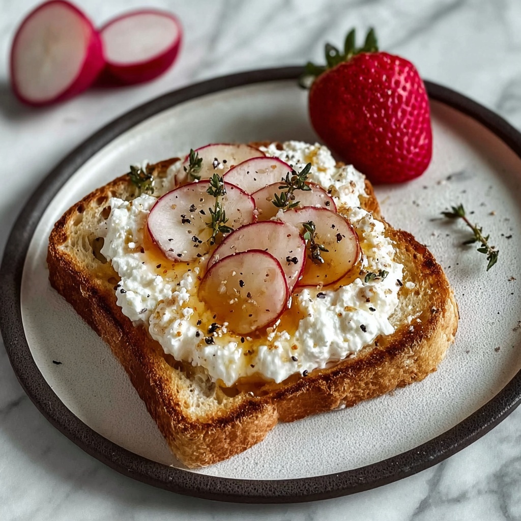 Whipped Ricotta Honey Toast: A 10-Minute Breakfast Delight Recipe - Recipe Image