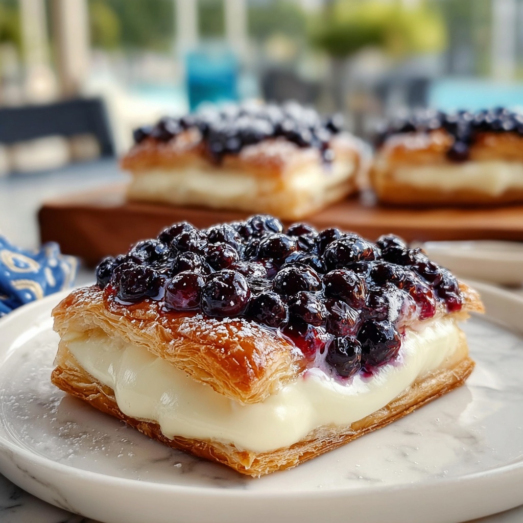 Decadent Blueberry Cream Cheese Danish Recipe - Recipe Image