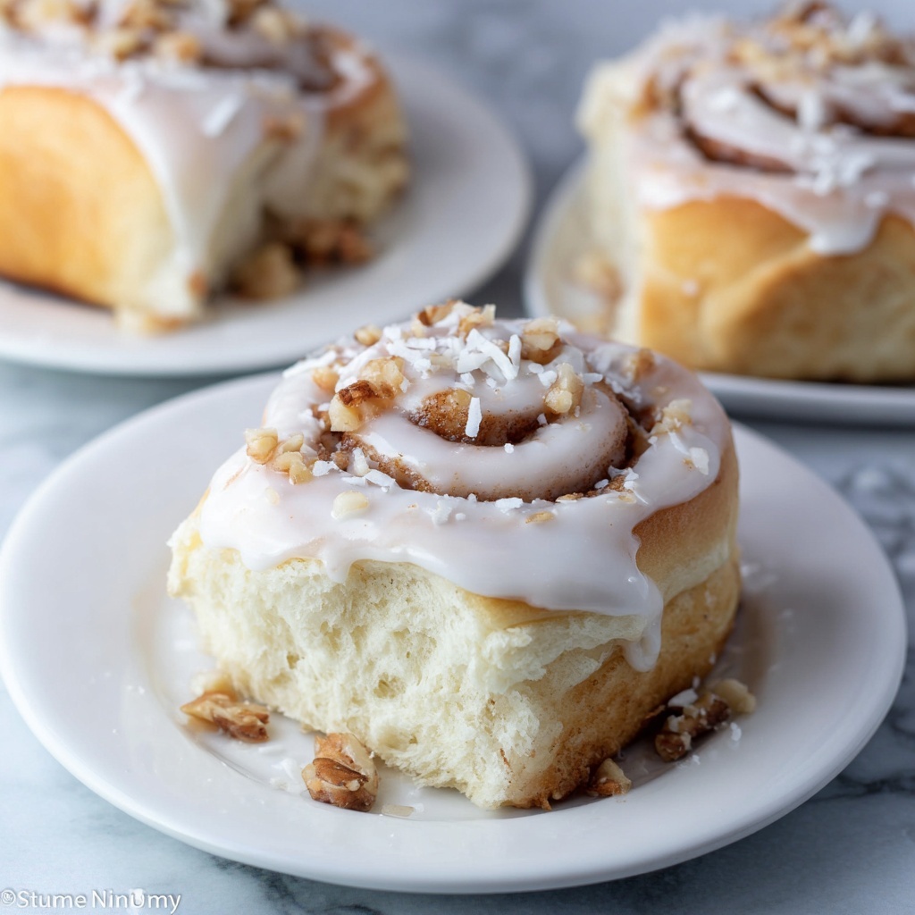 Breakfast Sweet Rolls with Coconut and Toffee Recipe - Recipe Image