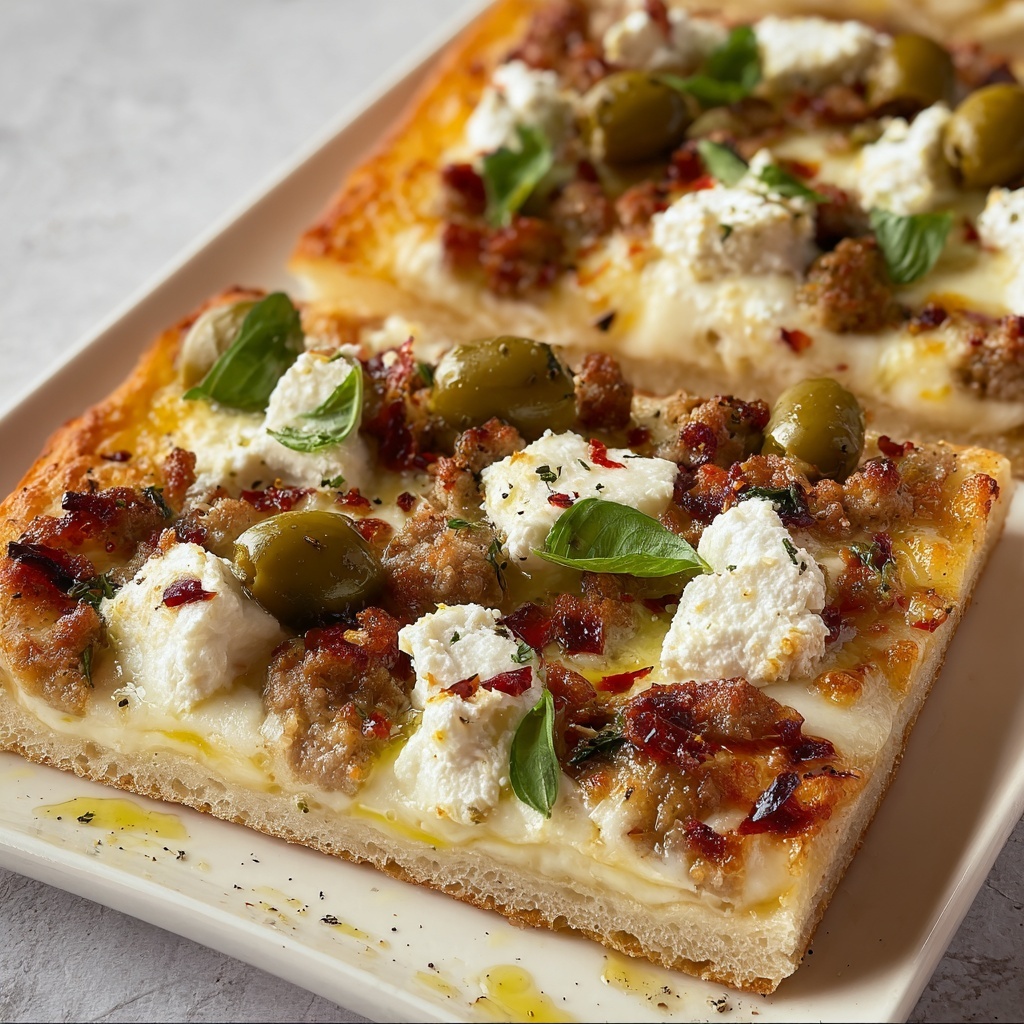 Lasagna Flatbread Recipe - Recipe Image