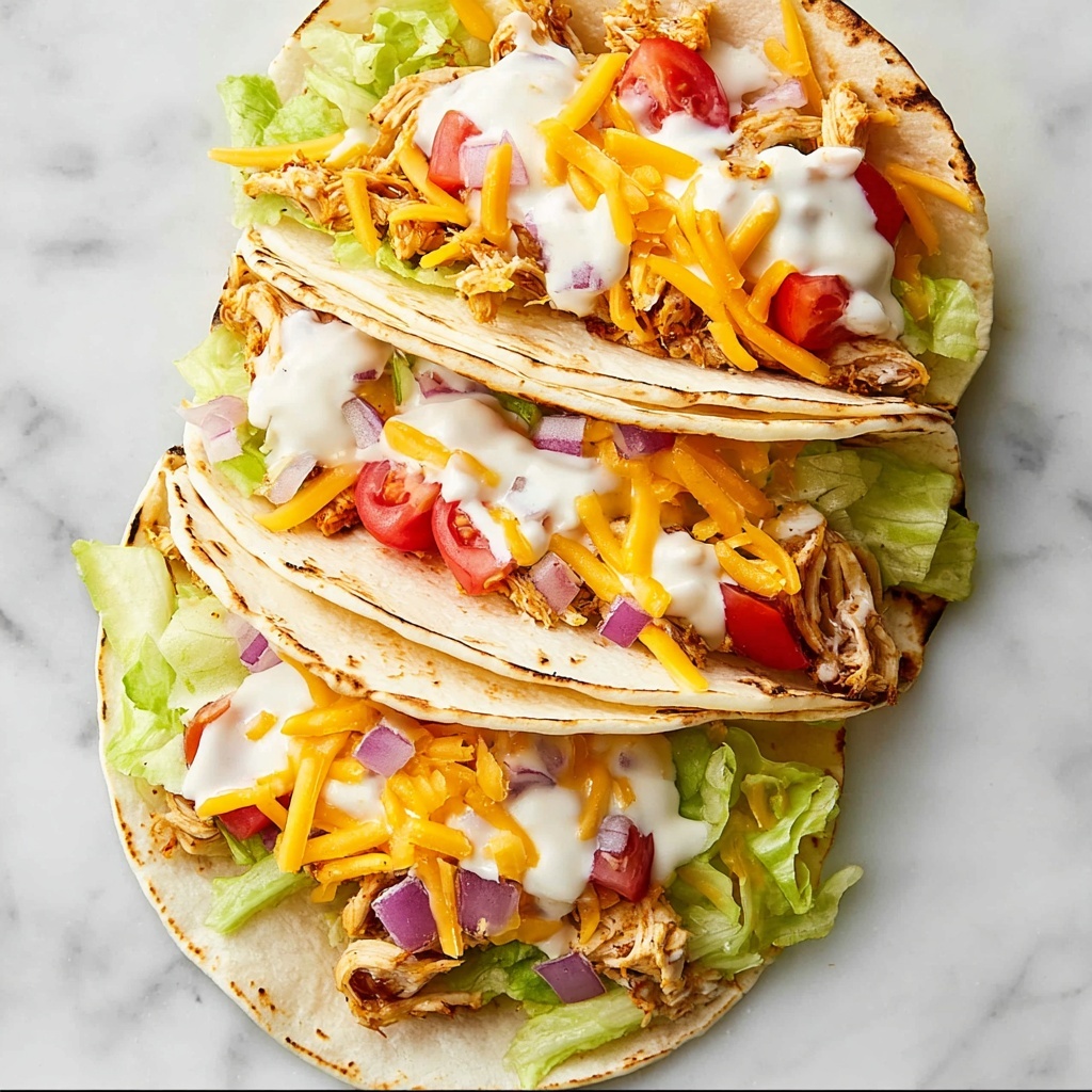 Crockpot Ranch Chicken Tacos Recipe - Recipe Image