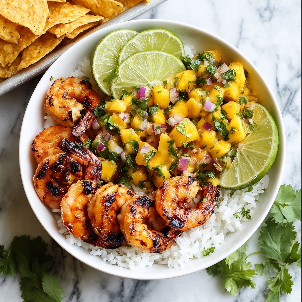 Chili Lime Shrimp Bowls with Mango-Avocado Salsa Recipe - Recipe Image